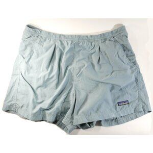 Sz L Women's Patagonia Swim Hiking Shorts ~ 4" Inseam ~ Drawstring ~ Green